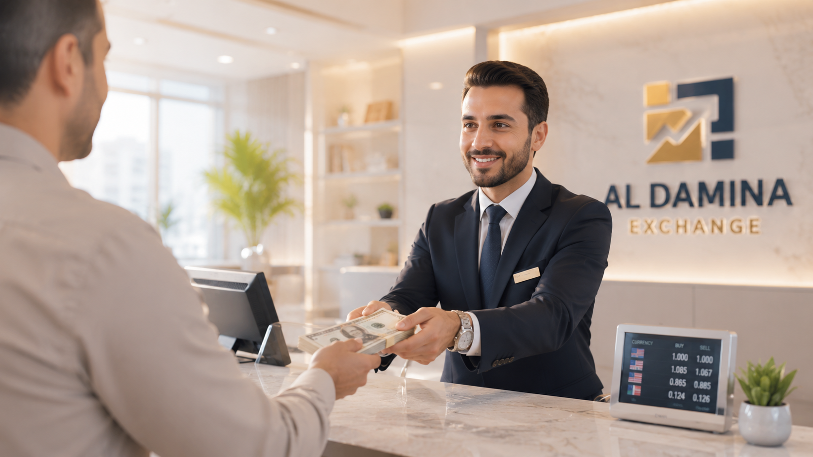 عن شركة الضامنة للصرافة